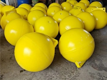 百世批发橙色双耳直径60公分拉环式警示浮球聚乙烯厂家