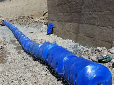 水电站拦污浮筒生产厂家挂网拦污浮筒结构设计