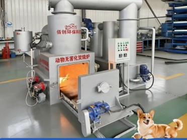 宠物殡葬焚烧炉 自动推拉式动物焚烧炉 养殖场动物尸体火化炉